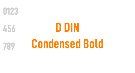 D DIN Condensed Bold
