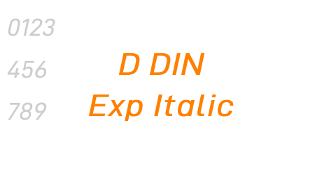 D DIN Exp Italic