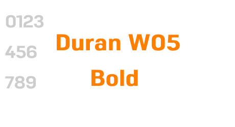 Duran W05 Bold