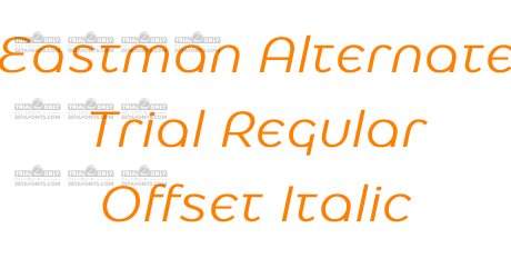 Eastman Alternate Trial Regular Offset Italic