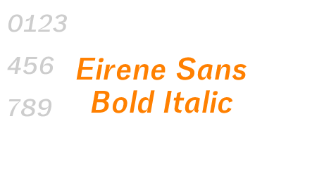 Eirene Sans Bold Italic