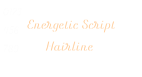 Energetic Script Hairline