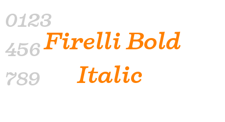 Firelli Bold Italic