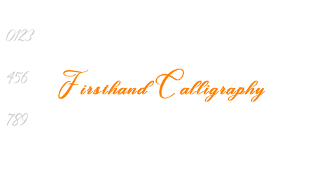 Firsthand Calligraphy