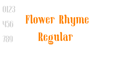 Flower Rhyme Regular