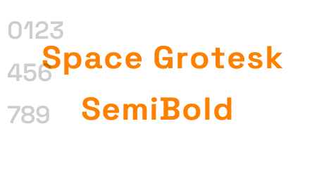 Space Grotesk SemiBold