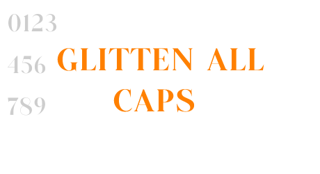 GLITTEN ALL CAPS