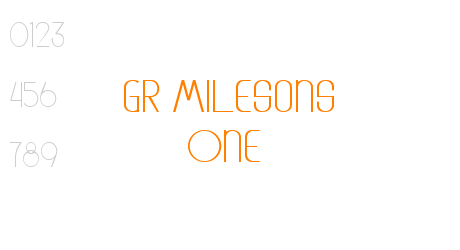 GR Milesons One