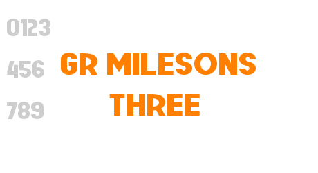 GR Milesons Three