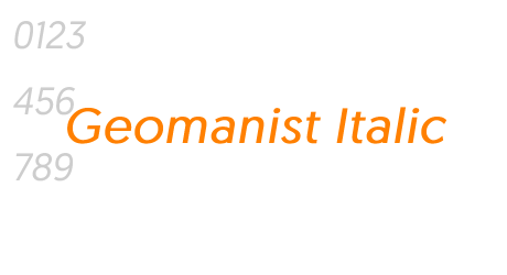 Geomanist Italic