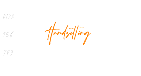 Handsetting