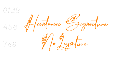 Hantoria Signature NoLigature
