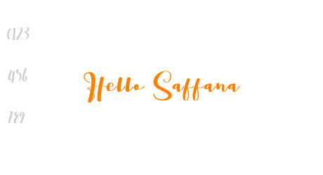 Hello Saffana