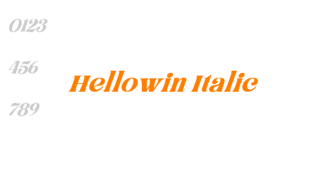 Hellowin Italic