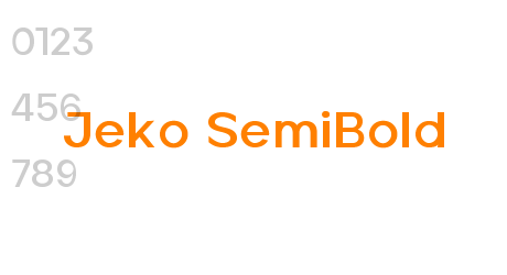 Jeko SemiBold