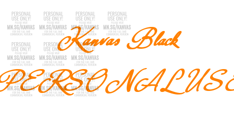 Kanvas Black PERSONAL USE