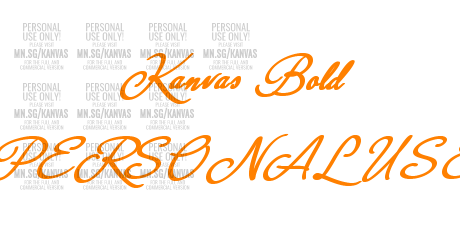 Kanvas Bold PERSONAL USE
