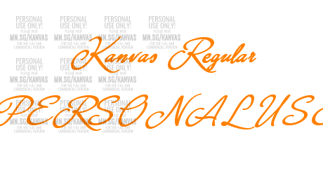 Kanvas Regular PERSONAL USE