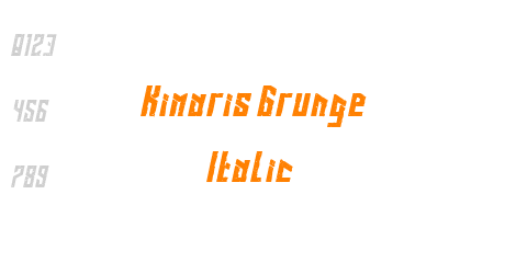 Kimaris Grunge Italic
