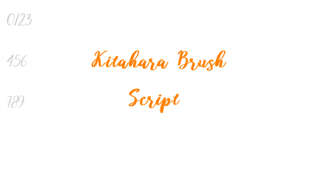 Kitahara Brush Script