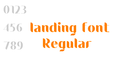 landing font Regular