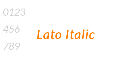 Lato Italic