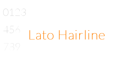 Lato Hairline