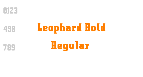 Leophard Bold Regular