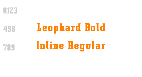 Leophard Bold Inline Regular