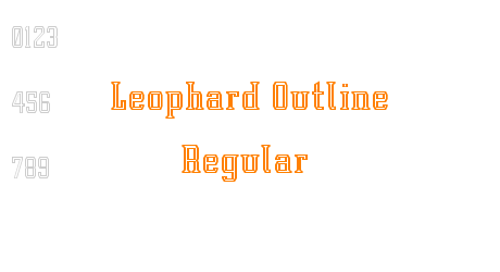 Leophard Outline Regular