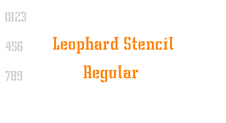 Leophard Stencil Regular