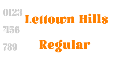 Lettown Hills Regular