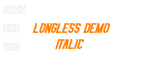 Longless Demo Italic