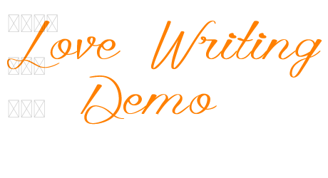 Love Writing Demo