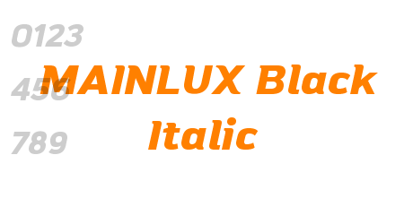 MAINLUX Black Italic