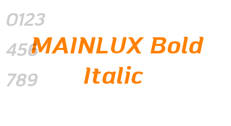MAINLUX Bold Italic