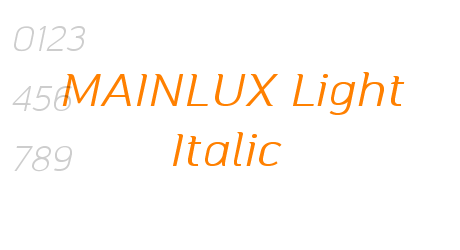 MAINLUX Light Italic