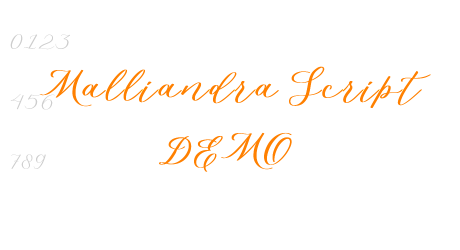 Malliandra Script DEMO