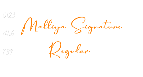 Malliya Signature Regular