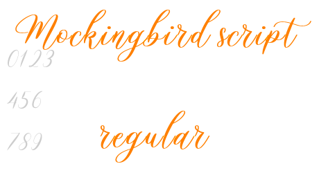Mockingbird script regular