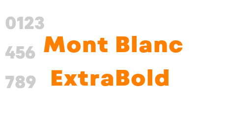 Mont Blanc ExtraBold