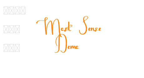 Most Sense Demo