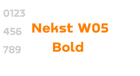 Nekst W05 Bold