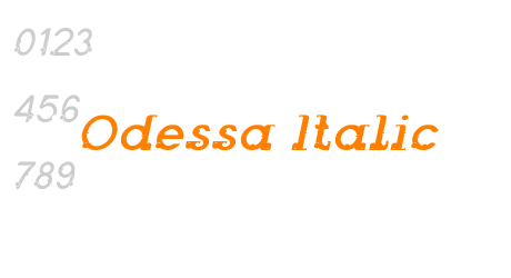 Odessa Italic