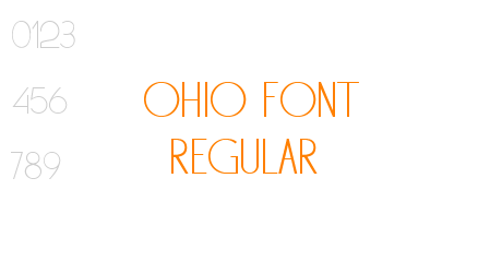 Ohio Font Regular