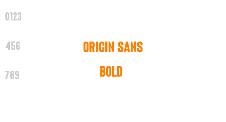 Origin Sans Bold