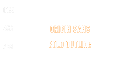 Origin Sans Bold Outline