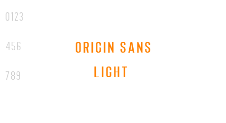 Origin Sans Light