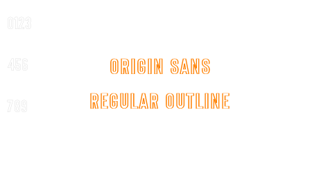 Origin Sans Regular Outline