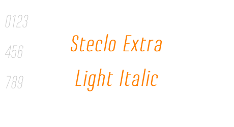 Steclo Extra Light Italic